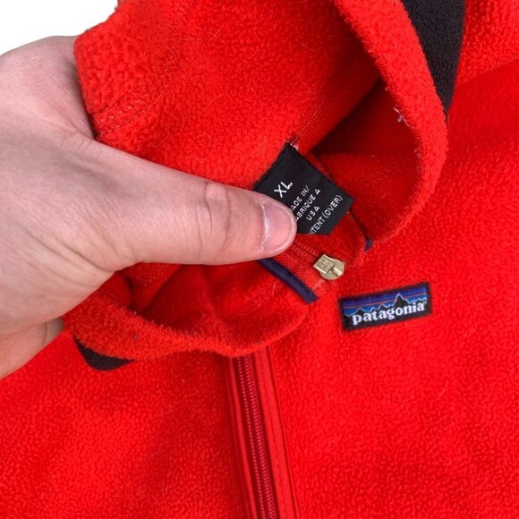 VINTAGE Patagonia Fleece Vest Red XL - Picture 3 of 8